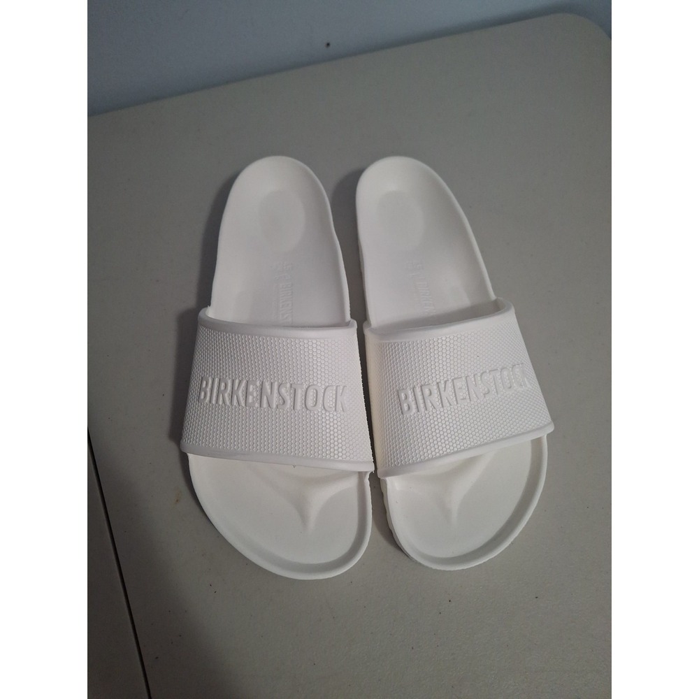 Birkenstock Barbados Essentials White Slides Men 12